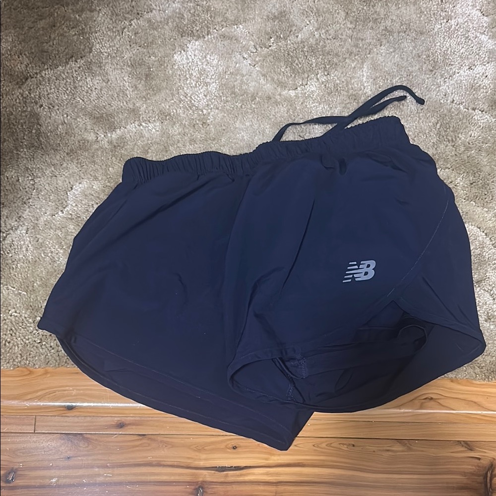 New Balance Black Athletic Shorts Lightweight Performance